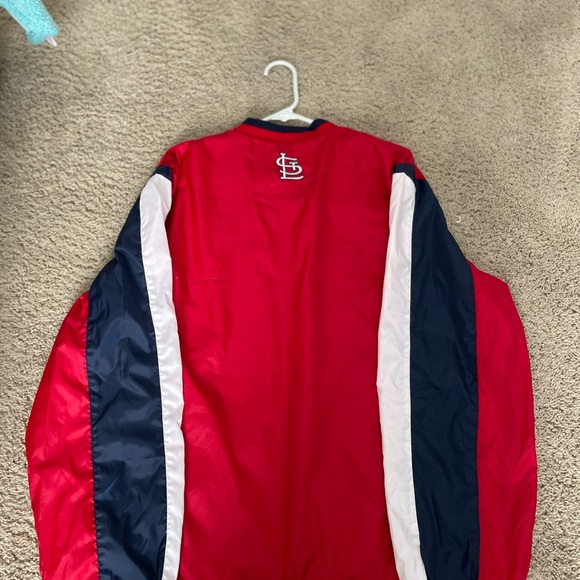 St. Louis Cardinals Pull Over Rain Jacket Size Medium - Picture 2 of 2